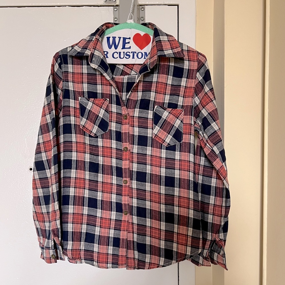 Cotton button down shirt in size small